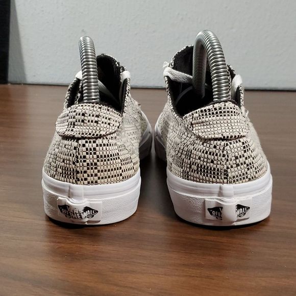 Vans | Camden Ultracush Deluxe Optical Woven Sneakers 7½ 7.5 Black White - Picture 3 of 6